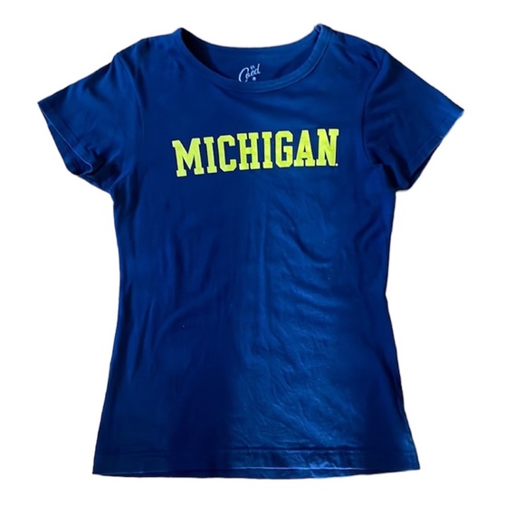University of Michigan Michigan graphic print short sleeve tee shirt size medium - Picture 1 of 6